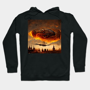 Zeppelin on fire Hoodie